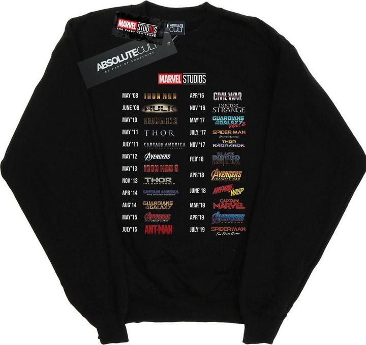 Produktbild Marvel 10 Years Of Movies Sweatshirt (XXL)