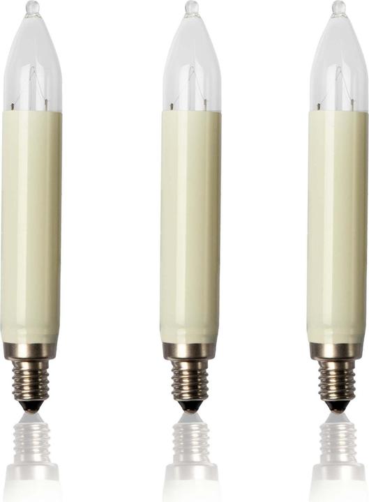 Image du produit Hellum Bougie à tige 12V/3W ivoire.3pcs (3 x)