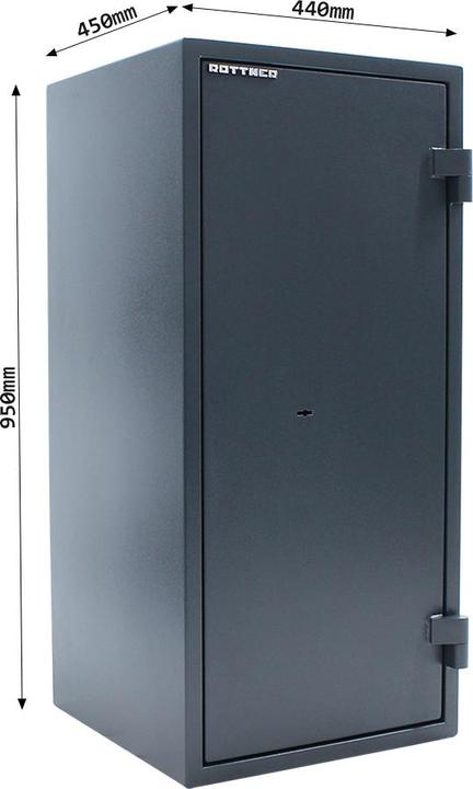 Immagine prodotto Rottner Cassaforte per documenti EN1 Fire Hero 100 con serratura a doppia mappa (81 l)