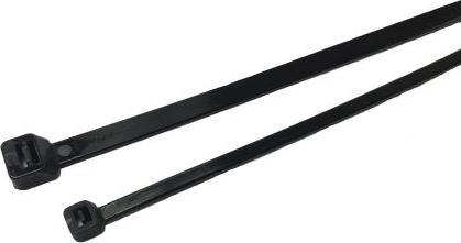 Rs Pro Nylon 66 Collier de serrage noir 3,6 mm x 368mm (Serre-câbles en plastique, 368 mm, 100 pcs)