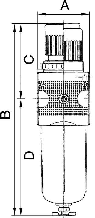 Produktbild Riegler Filterregler multifix PC-Behälter BG 1 G 1/4 0,5-16 bar HA