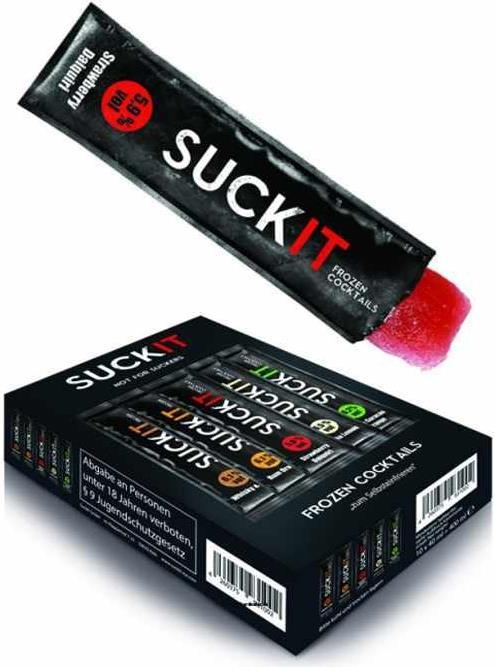 Actual product image SUCKIT ICE Alcohol ice cream box of 10 (1 x 40 cl)