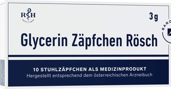 Nährwerte und Zutaten Bano Glycerin Zäpfchen Rösch, 10 St. Zäpfchen (10 Stück, 3 g)