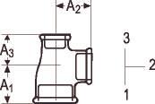 Produktbild Georg Fischer Tee sort 1 1/4 x 1 1/4 x 1