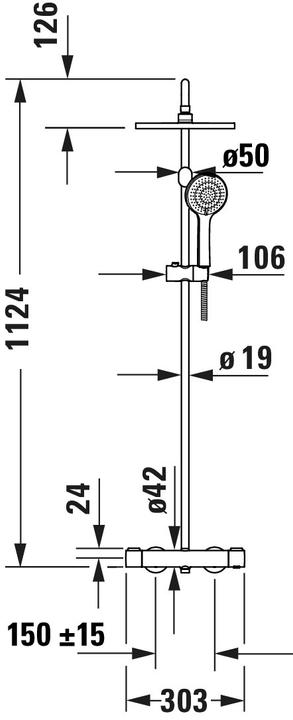Image du produit Duravit Système de douche Shower Systems