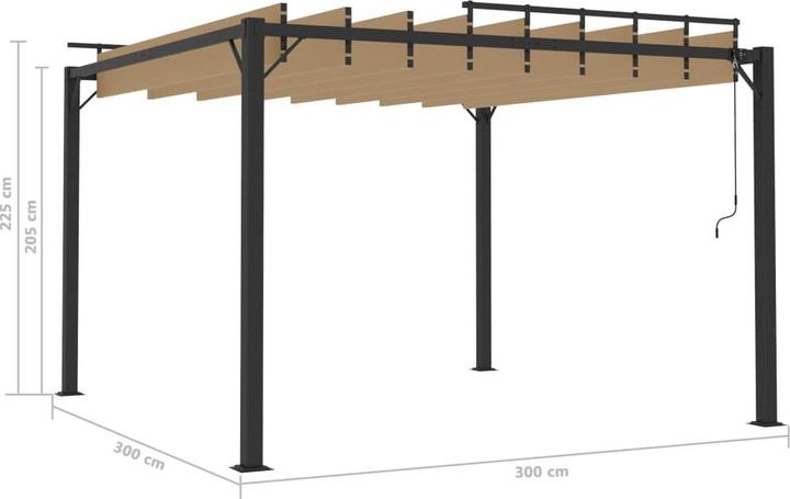 Actual product image VidaXL Charmine (300 cm, 300 cm)