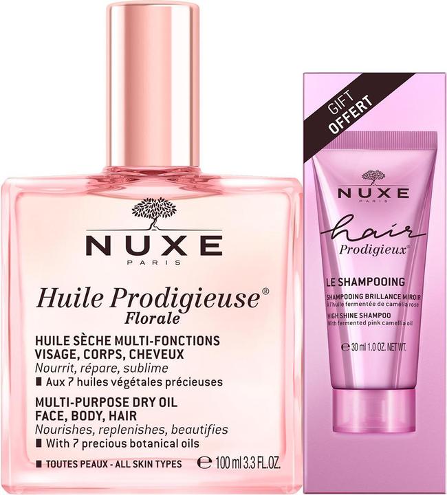 Actual product image Nuxe Huile Prodigieuse Florale Dry Oil + Shampoo Set (Body care set)