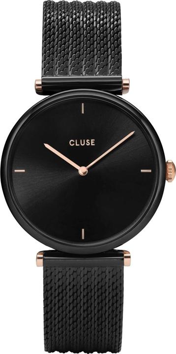 Actual product image Cluse Triomphe Mesh Black (Analogue wristwatch, 33 mm)