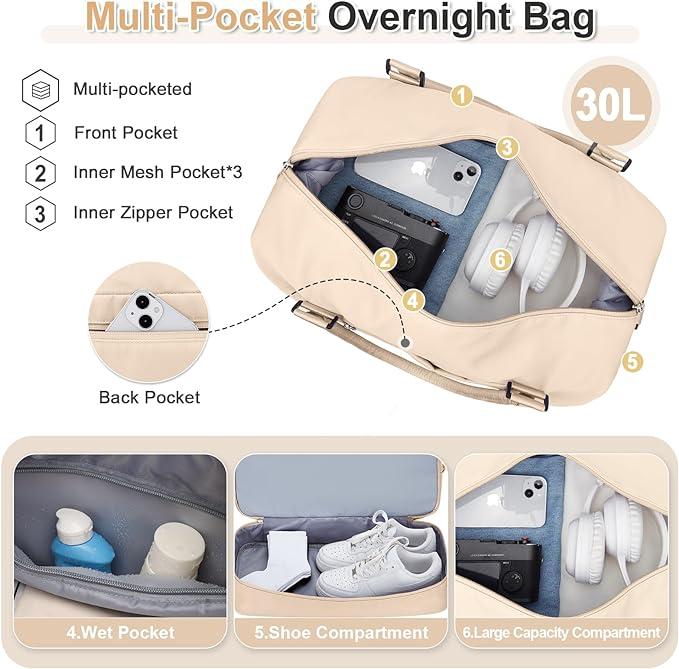 Image du produit Only-Bags.Store 3pcs Voyage avec un grand Carry-on sac, un sac de sport, et un bagage étanche