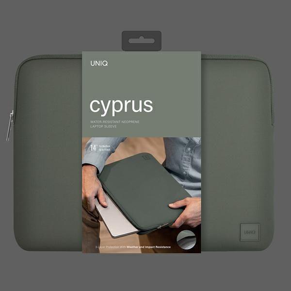 Image du produit Uniq torba Cyprus laptop Sleeve 14 zielonypewter green Water-resistant Neoprene (14")