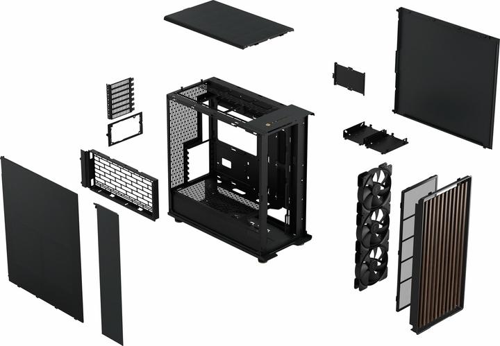Image du produit Fractal North XL Charcoal Black (ATX, mATX, Mini-ITX, E-ATX)