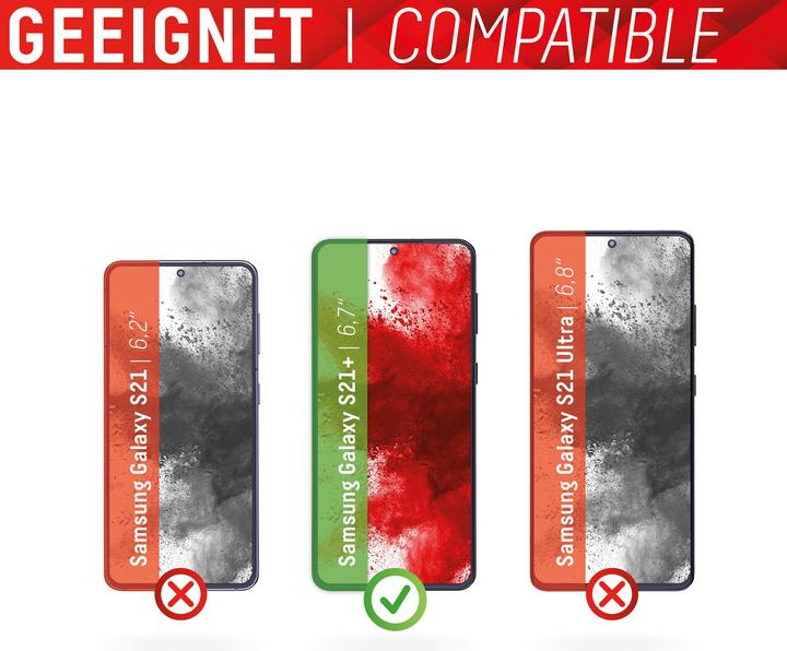 Produktbild Displex Real Glass, Privacy Full Cover Panzerglas (1 Stück, Samsung Galaxy S21+)