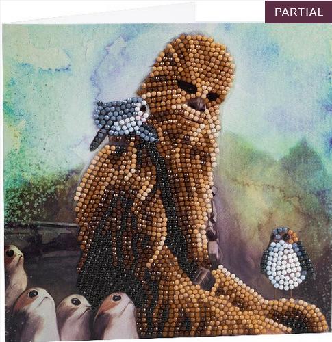 Actual product image Craft Buddy Chewbacca, Card 18x18cm Crystal Art