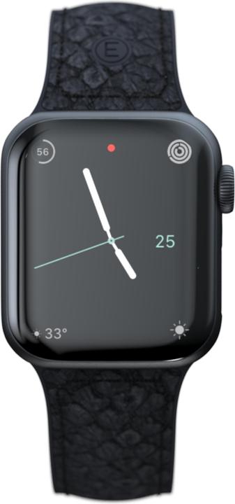 Actual product image Njord Vindur Watch Strap for Apple Watch 44/45mm (45 mm, Vegan Leather, Stainless steel fastener, Salmon leather)