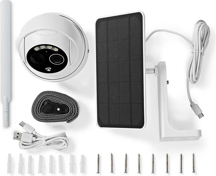Immagine prodotto Nedis SmartLife Outdoor Camera | 4G | Full HD 1080p | Pan tilt | IP65 | Cloud Storage (opzionale) / micr (1920 x 1080 Pixels)