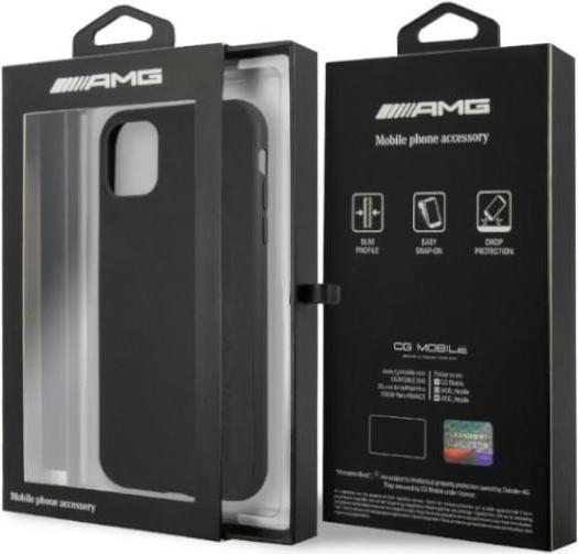 Produktbild Mercedes AMG AMHCN61DOLBK iPhone 11 6,1" czarny/black hardcase Leather Hot Stamped (Apple iPhone 11)
