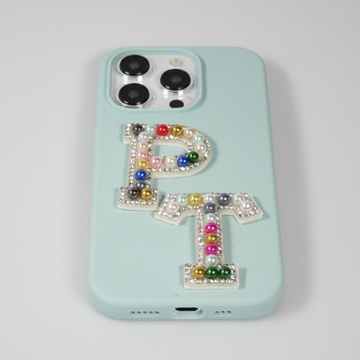 Produktbild PhoneLook Sticker Aufkleber für Handy/Tablet/Computer 3D Pearls Regenbogen Buchstabe R
