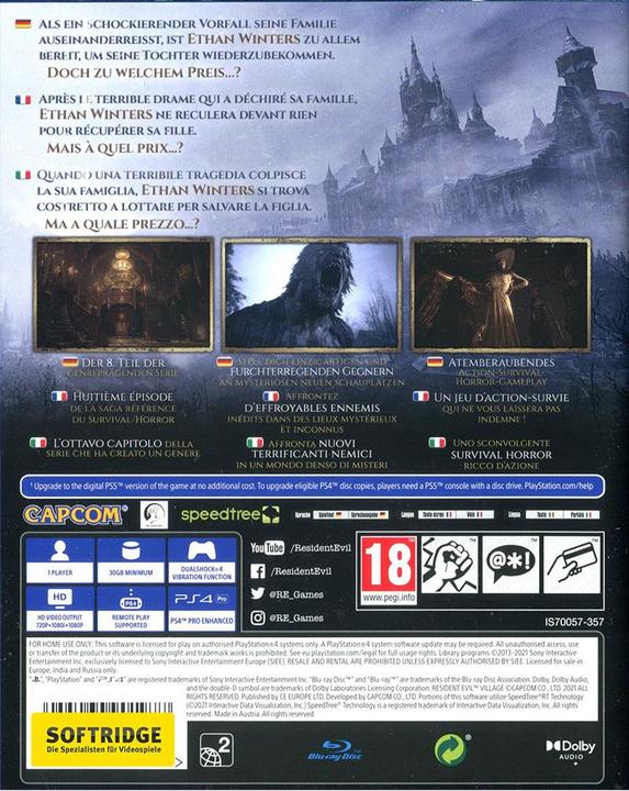 Image du produit Capcom Resident Evil Village (PS4, Multilingue)