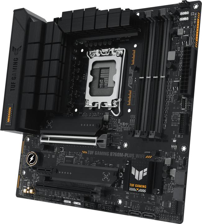 Actual product image ASUS MB TUF GAMING B760M-PLUS (Intel,1700,DDR5,mATX) (LGA 1700, Intel B760, mATX)