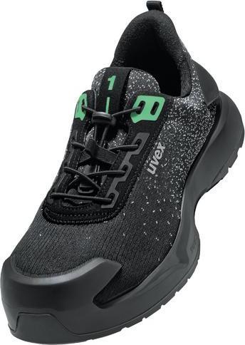 Actual product image Uvex Sports uvex 1 x-craft low shoes S1 PL 68081 black, green width 10 size 41 (S1P, 41)