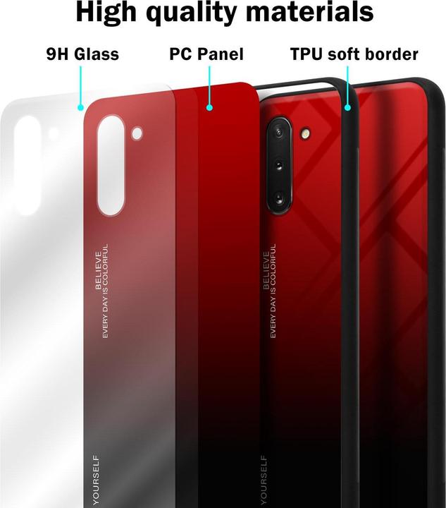 Actual product image Cadorabo TPU 2 colors glass cover (Samsung Galaxy Note 10)