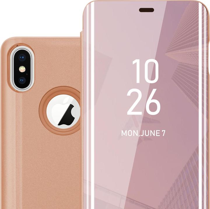 Actual product image Cadorabo Book Smart View Mirror Cover (Apple iPhone X)