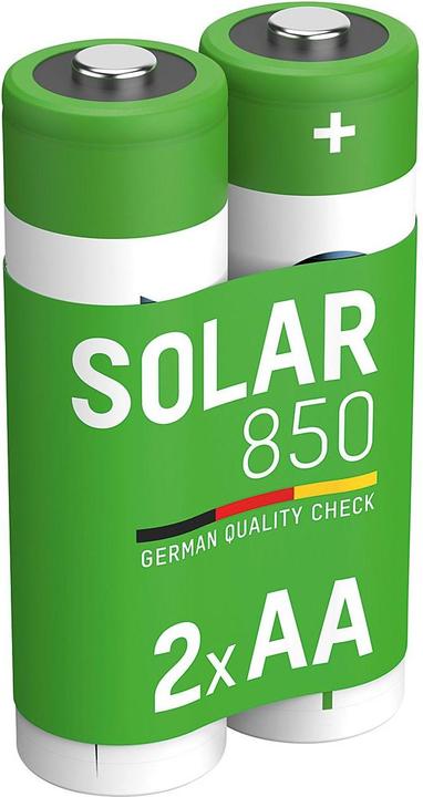 Immagine prodotto Ansmann Batteria NiMH solare Mignon AA tipo 850 (min. 800 mAh) maxE (2 pz., AA, 800 mAh)