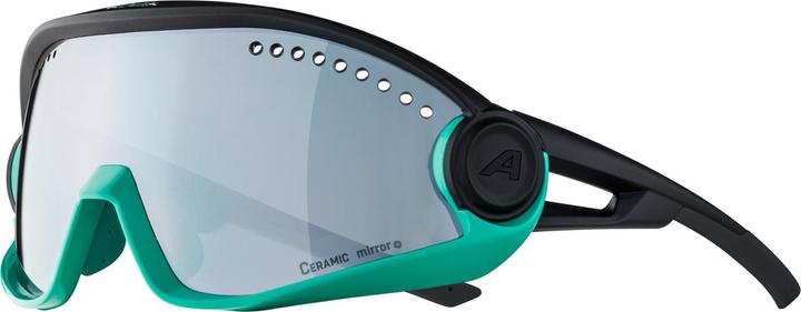Actual product image ALPINA SPORTS 5W1NG CM+ (Black, Turquoise, Black Mirror)