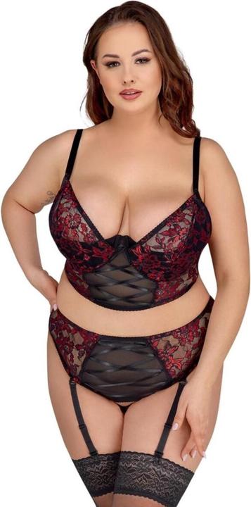 Image du produit Cottelli Collection Set de soutien-gorge noir/rouge 95C/2XL (95 C)