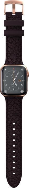 Actual product image Njord Eldur Watch Strap For (41 mm, 40 mm, Vegan Leather, Stainless steel fastener, Salmon leather)