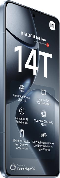 Produktbild Xiaomi 14T Pro (512 GB, Titan Blue, 6.67", Dual SIM, 50 Mpx, 5G)