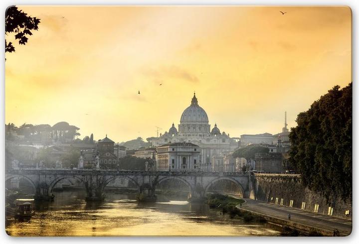 Actual product image Trenddeko Bridge of Angels with St. Peter's Basilica (60 x 40 cm)