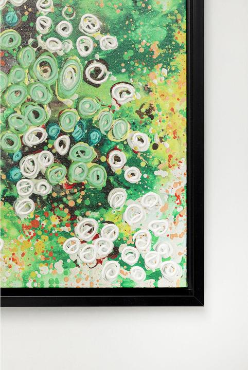 Actual product image Kare Design Gerahmtes Bild Top View Grün 100x100cm (100 x 100 cm)