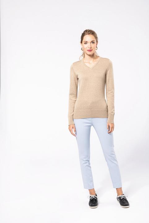 Produktbild Kariban Pullover mit V-Ausschnitt Damen (XS)