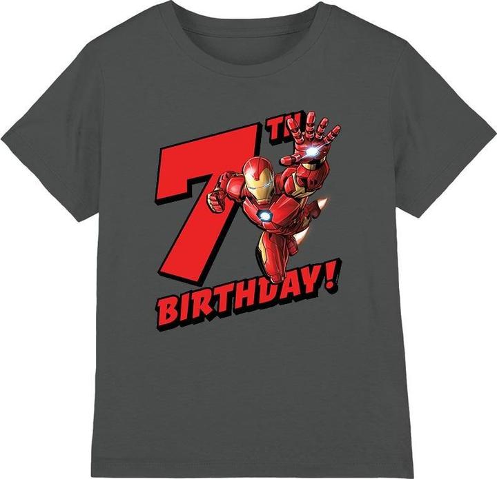 Produktbild Iron Man TShirt 7. Geburtstag (140)