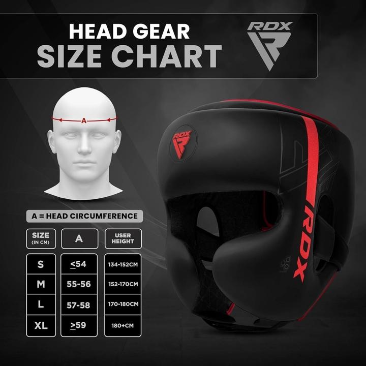 Actual product image Rdx Head Guard F6 Matte Red-S (S)