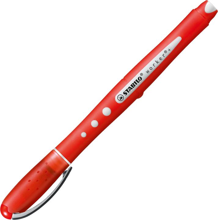 Produktbild STABILO worker+ colorful Tintenroller (Rot, 1 x)
