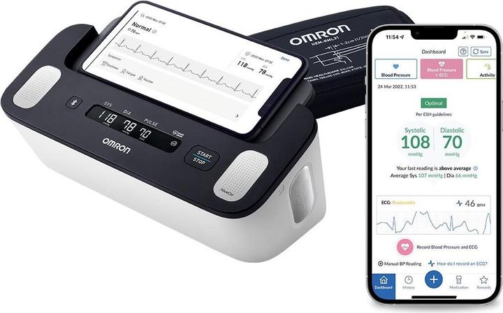 Actual product image Omron Complete (Blood pressure monitor upper arm)