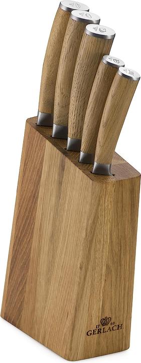 Gerlach KNIFE SET BLOCK 5 pcs. NATURAL