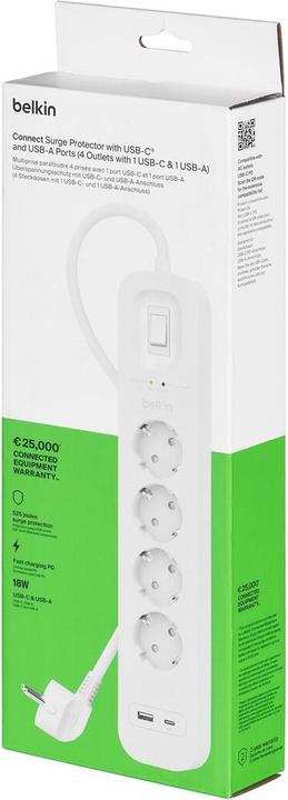 Produktbild Belkin Surgemaster Überspannungsschutz (4 x, 2 m)