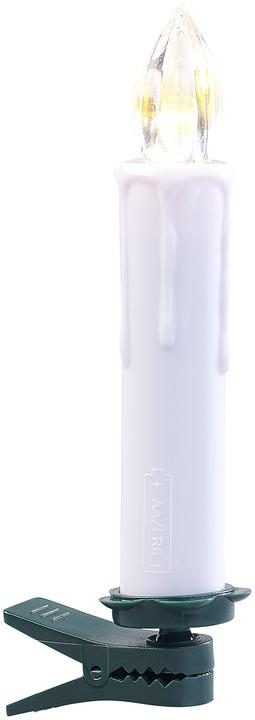 Image du produit Lunartec Funk-Weihnachtsbaum-LED-Kerzen mit Fernbedienung (10 x)