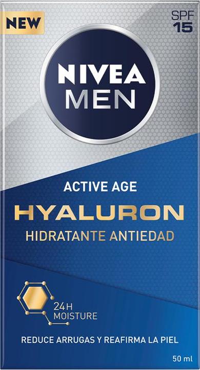 Produktbild NIVEA Men Active Age Hyaluron (50 ml, Tagescreme, SPF 15)