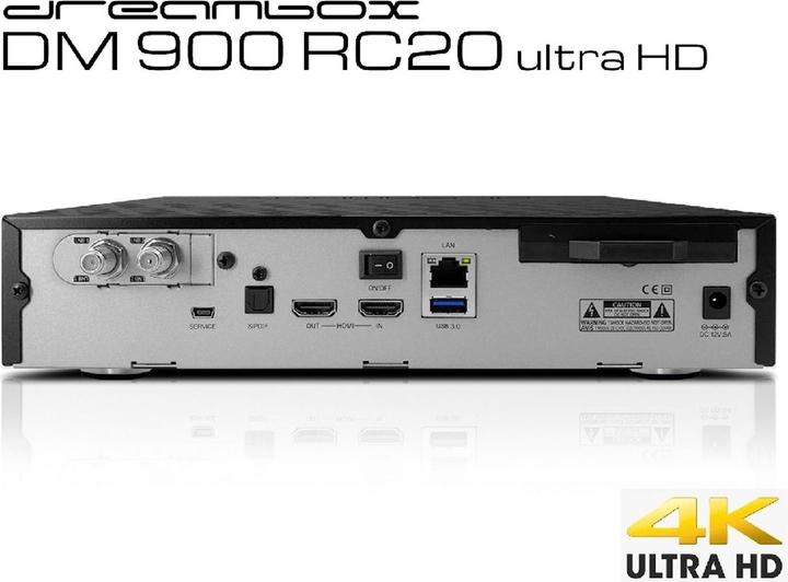 Immagine prodotto Dreambox DM900 RC20 ultraHD (2 GB, DVB-S2X, Slot CI+)