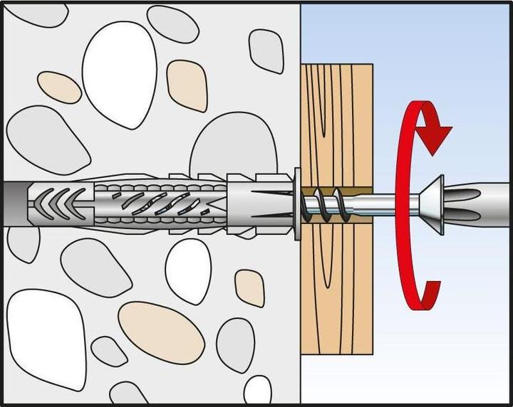 Produktbild Fischer 90863 Unidübel UX 6X50 NV (5 Stk.)