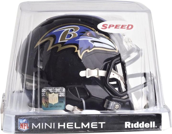 Actual product image Riddell Mini Football Helmet NFL Speed Baltimore Ravens