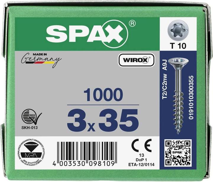 Produktbild Spax Spanplattenschrauben (1000 Schrauben pro Stück)