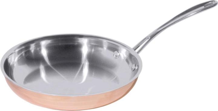 Contacto Kupferkochgeschirr Flambierpfanne H:, Bodendurchmesser: (20 cm, Bratpfanne, Kupfer)
