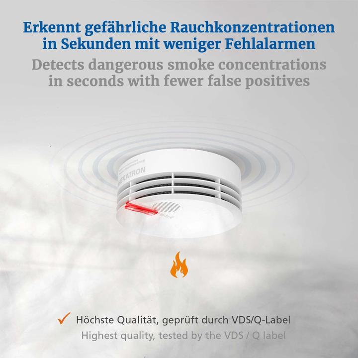Image du produit Hekatron Détecteur de fumée Genius Plus In. VDS, certifié Q-Label