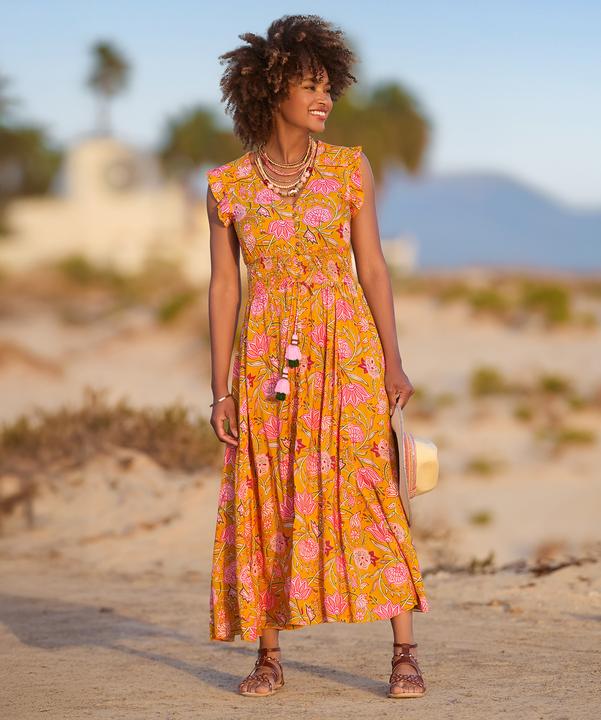 Produktbild Joe Browns Button Front Floral Print Tassel Maxi Dress (10)