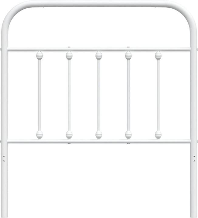 Immagine prodotto VidaXL Kopfteil Metall Weiss 90 cm, Farbe: Weiss, Material (95 x 3 x 100 cm)